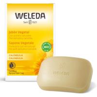 Jabón caléndula en pastilla Weleda, jabón suave para piel sensible y delicada, higiene para niños y adultos, jabón corporal ideal para baño y ducha, Todo tipo de pieles - details 2