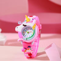 Reloj De Pulsera De Silicona Para Niños Y Niñas Reloj De Regalo Lindo Y Colorido Con Diseño De Animal Movimiento De Cuarzo - details 1