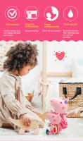 Muñeca De Peluche Peppa Pig 30CM Ropa Nueva Modelo Papá Y Mamá Cerdo Juguetes Para Niños Figura De Anime Cumpleaños Regalo - details 2