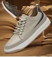 Zapatos De Cuero Para Hombre Con Alturas Aumentadas Suela De 6cm Casual Cómodos Elevador Comodidad Tamaño True Fit - details 2