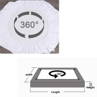 Sábana Fitted De Algodón 100% Con Banda Elástica Para Cama King Queen Double Single Tamaño 160/180/200/220X200 Protección Del Suelo - details 5