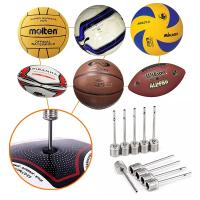 Pistola De Inflado De Balón Deportivo De Acero Inoxidable Para Fútbol Baloncesto Fútbol Americano Bola Inflable Adaptador De Válvula Aire Juego Al Aire Libre - details 3
