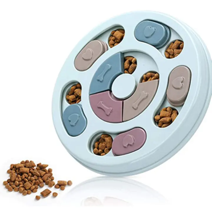 Juguetes Para Mascotas Interactivos Alimentos Lento Platos De Alimentación Para Gatos Y Perros Entrenamiento Cerebral Reducción De La Monotonía - 1