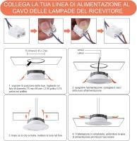 Foco empotrable LED, equivalente a 70 W, Luz de techo empotable de 630 LM, Blanco frío 6000 K, lámpara de techo LED IP40, AC185-265V, juego de 6 [Clase de eficiencia energética A ++] - details 1