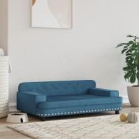 vidaXL Cama para perros de terciopelo 90x53x30 cm sofá para perros Color Azul,  Crema,  Gris claro y mas - details 0