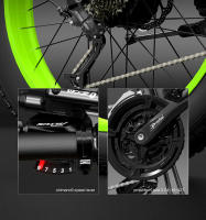 Bicicleta Eléctrica plegable Bezior x1500 de Grasa 26*4.0 48v12.8ah con freno hidráulico - details 19