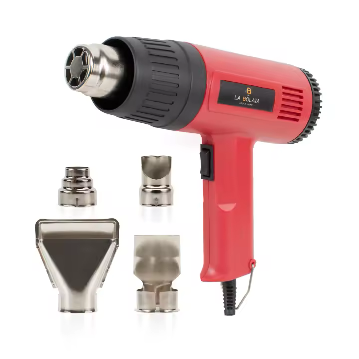 The Secret Home Pistola de Aire Caliente de 1500 W - 4 Boquillas - Alta Temperatura - 1