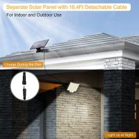 Lámpara De Pared Solar Con Control Remoto Y Sensor De Movimiento 160 LEDs Impermeable Para Iluminación Del Jardín Garage Y Atrás Del Patio - details 22