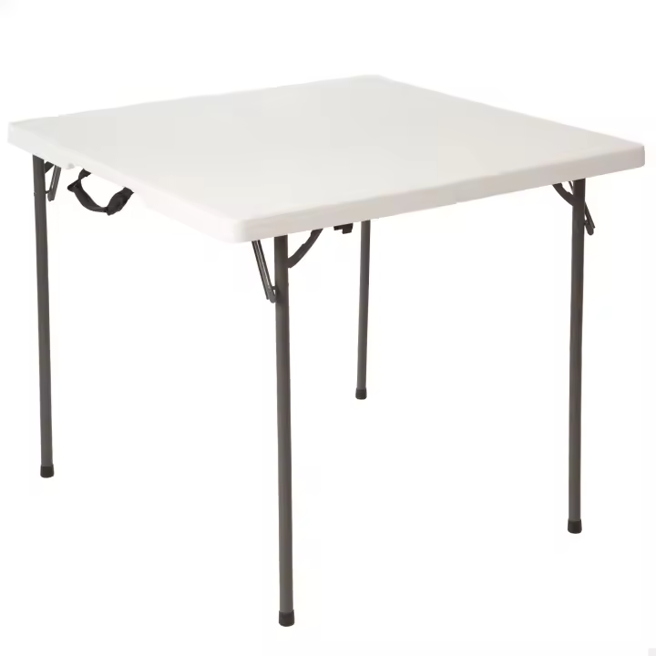 Mesa cuadrada plegable blanco Lifetime 86x86x74 cm - 1