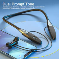 Auriculares Bluetooth 5.3 Inalámbricos De 60 Horas Con Micrófono Y Estuche Neopreno Para Deporte Resistente Al Agua IPX5 Estéreo Bass Neckband - details 1