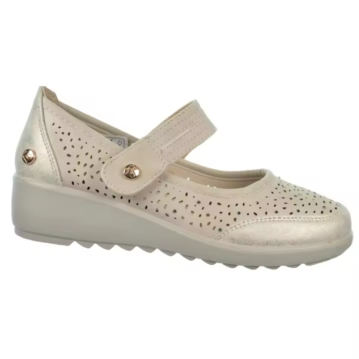 Amarpies 26432 Zapato Merceditas Confort Velcro y Cuña Mujer - 1