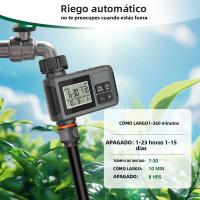 Sistema De Riego Inteligente Con 1/2/3 Salidas Timer Automático Para Jardín Exterior Programador De Riega Faucet Y Mangueira - details 2