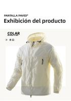Chaqueta De Running Y Senderismo Para Hombres Con Capucha Y Protección UV50 Zipper Bolsillo Cintura Elástica Ultra Ligera Para Verano - details 7