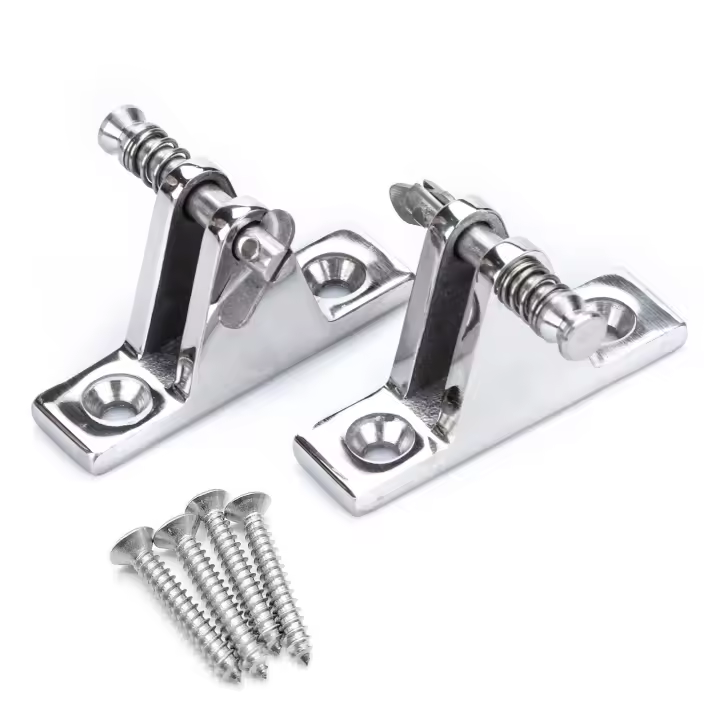 (2 PC) Accesorios De Bimini Para Barco Material De Acero Inoxidable 316 Herramientas Marinas Para Cubierta Montaje En Hinge Yate - 1