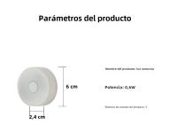 Lámpara De Noche LED Pequeña Con Pilas 3 Modos Protección Ocular Para Armario Cocina Armario Escalera Luz De Armario - details 13