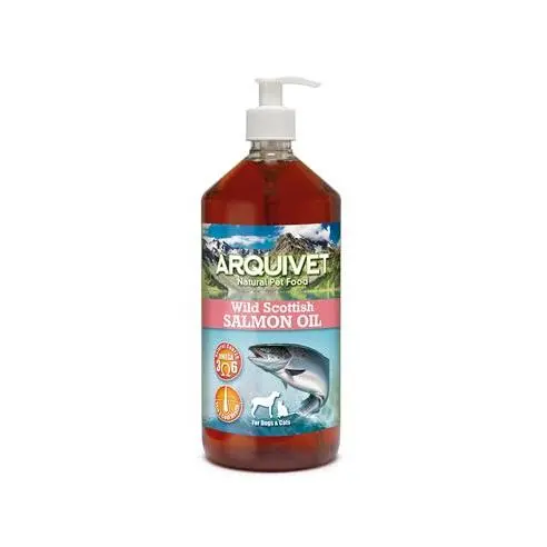 Aceite de Salmón Escocés  para Perros y Gatos 1 Litro - Mejora la Dieta y la Salud Arquivet - 1