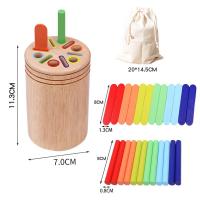 Juguetes Educativos Montessori De Madera Para Niños Juego De Alineación De Colores Y Sorting Con Palos Para El Desarrollo De Las Habilidades Motoras Finas Y Matemáticas - details 9