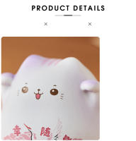 Adorno De Hogar Encantador De Gato Maneki Neko Cerámica Decoración De Suerte Animal Estatua Regalos Para Oficina Y Habitación - details 11