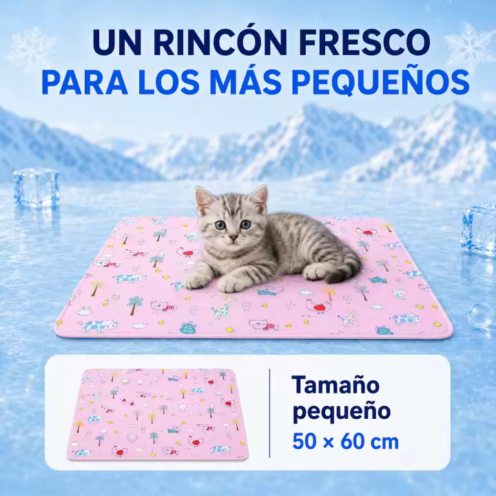 PAWDLE Alfombrilla Refrescante para Mascotas, Esterilla de enfriamiento hidratante para mascotas, Almohadilla de enfriamiento de verano para mascotas, Esterilla de enfriamiento para cama de perro/gato, Adecuada para mascotas medianas/pequeñas - 1