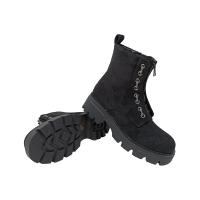 Eva Zorteon- Botín de antelina para  Mujer,  Estilo Militar . Marca TULIPANO . - details 5