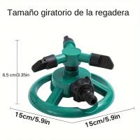 Sistema De Riega Jardín 360° Con 3 Brazos Giratorios Para Un Riego Eficiente Del Césped Y Jardín (Verde) - details 2