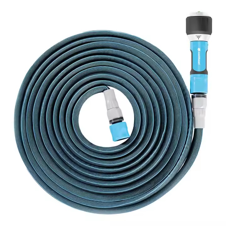 Kit manguera extensible zygzag 7,5 a 15 con conectores y lanza multi ergo cellfast - 1