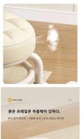 Banco Bajo Con Rodillo De Piel Resistente Y Impermeable Silla Portátil Con Cojín De Espuma Redonda Para El Hogar Accesorios De Muebles Modernos Y Minimalistas - details 6