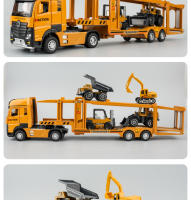 Modelo De Coche De Rescate En Escala 1/32 De Aleación Juguetes De Transporte De Automóviles Dobles Capas Extensas Para Niños Y Coleccionistas - details 8