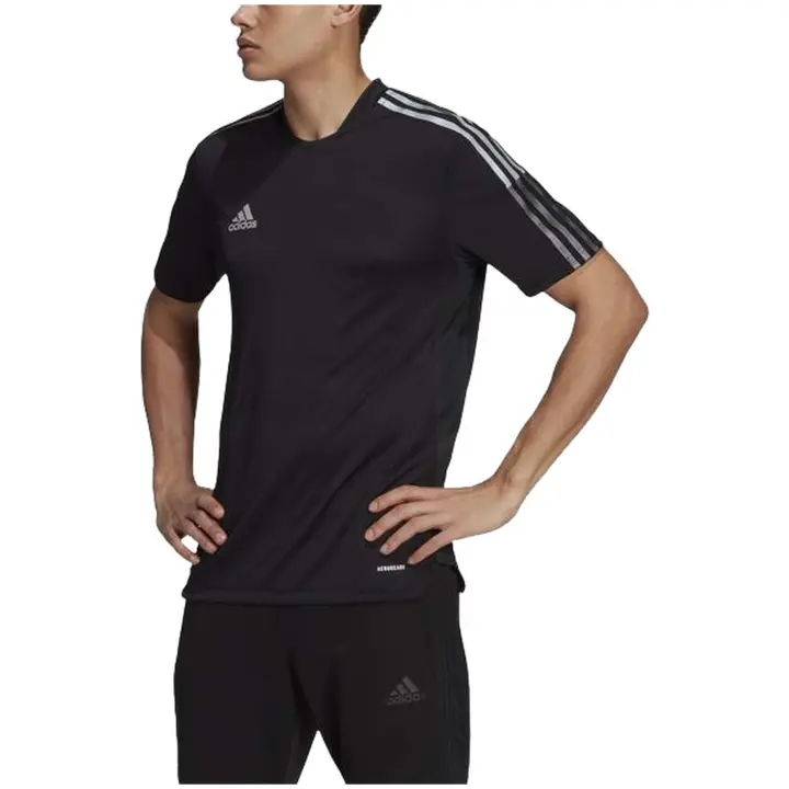 Camiseta de Manga Corta Adidas Tiro Reflective para hombre en color negro - 1