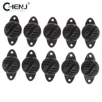 10pcs Aisladores De Valla Para Caballos Y Ganado Accesorios Electrónicos De Valla Hemisféricos Material Plástico Color Negro - details 3