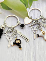 Llavero De Trenzado Con Trenzado Moda Regalo Encanto Joyería Retro Mini Peinado Cepillo Secador De Pelo Llavero DIY Manual - details 3