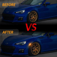 Luces De Señal Lateral LED Amarillas Para Toyota GT86 FT86 Scion FR-S Subaru BRZ Lente Clara Y Opaca Instalación En Faros Laterales Y Sensores De Luz - details 7