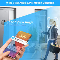 Camara De Puerta Inteligente 2-Way Talk WiFi Con Batería Peephole 3MP Monitor Digital 4.3 Pulgadas Vídeo Nocturno Infrarrojo - details 7