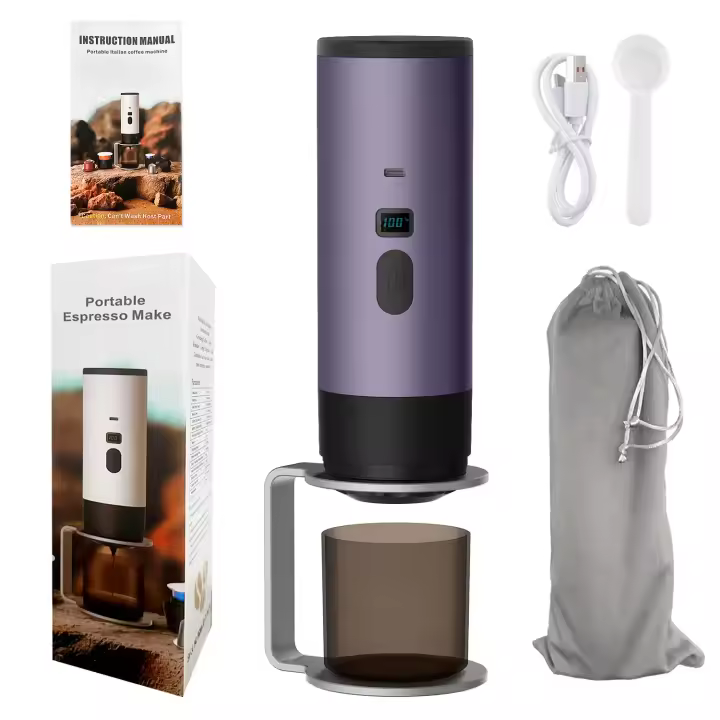 Cafetera Espresso portátil-Máquina Eléctrica autocalentable 2 en 1 Para Viajes, coche y senderismo-Compatible con café molido y cápsulas NS-Cerveza rápida en Quier Lugar - 1