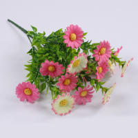 1 Bouquet De 15 Cabezas De Flores Artificiales Girasol En Seda Para Bodas Decoración De Hogar Y Jardín Decoración De Fiesta - details 10