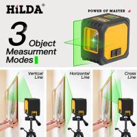 Nivel Laser HILDA 2 Líneas Recargable Por USB Mini Nivel Laser Auto Nivelado Con Láser Verde Rayos Horizontales Y Verticales - details 20