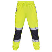 Pantalones De Seguridad Para Hombre Uniforme De Trabajo Con Rayas Reflectantes Pantalones Deportivos Sueltos Y Patchwork Tejidos De Algodón Y Lino Tipo De Tela: TWILL Secado Rápido - details 3