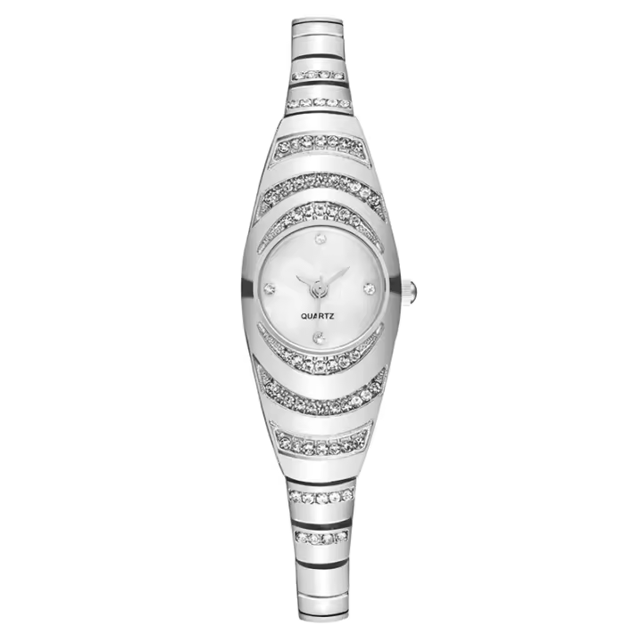 Reloj para mujer con movimiento de cuarzo, correa de brazalete, un reloj elegante para la mujer - 1