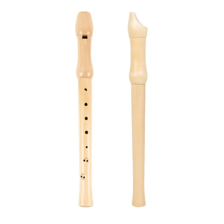 Flauta Soprano De Alta Tono Con Clavija C 8 Agujeros Para Principiantes Instrumento Musical Con Palillo De Madera G Fingering Clarinete - 1