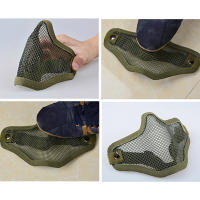 Máscara Táctica Para Airsoft Protección Metálica Con Malla Respirable Accesorios Para Paintball Y Caza Al Aire Libre - details 6