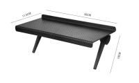 Estante Superior Ajustable Para Pantalla De TV Soporte De Almacenamiento Para Monitor De Computadora Organizador De Oficina Y Hogar Material Plástico PC - details 2