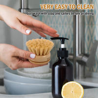 Cepillo De Lavado De Cocina Hecho De Bambú Natural Cepillo De Limpieza Para Ollas Y Estufa Cabeza De Limpieza Ambientalmente Amigable - details 5