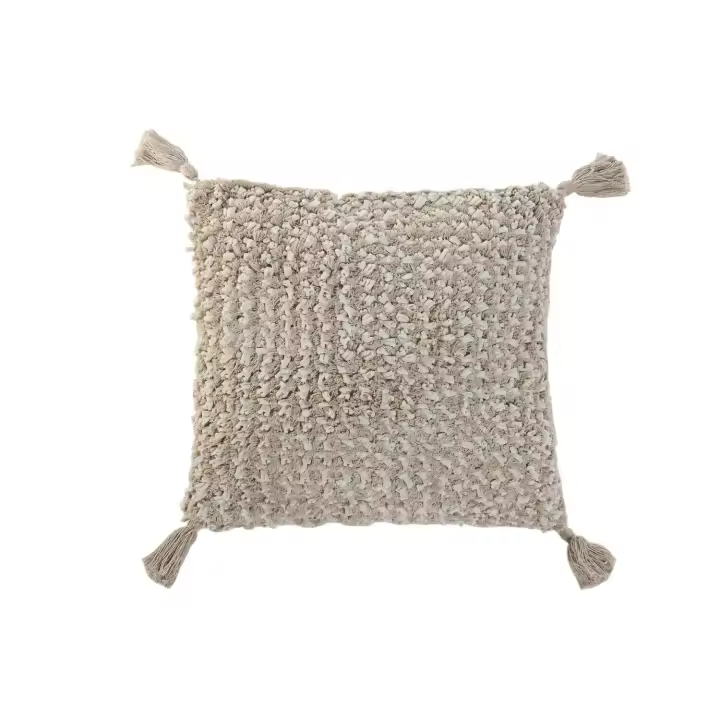 COJIN ALGODON YUTE 45X45 950 GR. HECHO A MANO TX213612 - EL MEJOR COMPLEMENTO PARA TU HOGAR FIJALO - 1