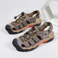 Sandalias Para Hombre De Cuero Genuino Cómodo Talla Grande Verano Exterior Sandalias De Playa Romanas Zapatos De Calzado Casual - details 11
