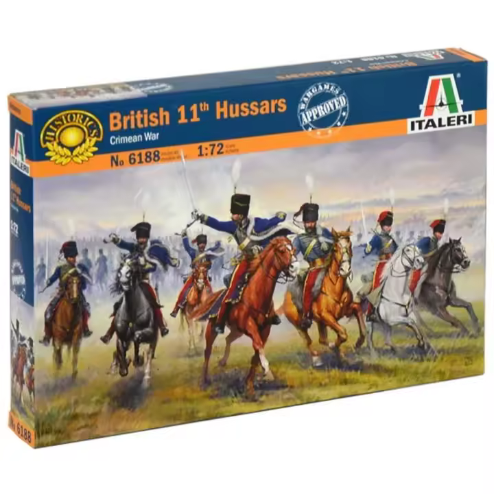 Italeri 6188 - Figuritas 11 Regimiento de Húsares británico - Escala 1:72 - 1