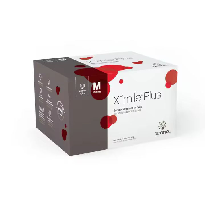 X-mile Plus Barritas dentales 15 barritas talla M complemento efectivo en la rutina de higiene bucal de los perros Urano - 1