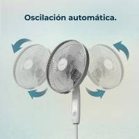 Ventilador de pie - Cecotec EnergySilence 1010 ExtremeConnected - 60W, 10 Aspas, Mando y Temporizador - details 1