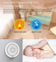 NEO Coolcam Sirena Inteligente Con Sensor De Temperatura Y Humedad Compatible Con Echo Google Home Asistente Tuya Wifi - details 2