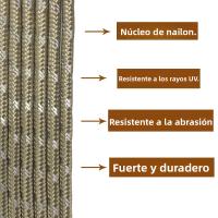 Cuerda Reflectante Para Tienda De Camping 6mm 50M Negro Azul Naranja Verde Mocoso Cuerda De Lanyard Para Acampar Escalada Pesca Suelta Táctica Proyectos DIY - details 2