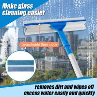 Cepillo De Limpieza De Ventanas Ajustable Con Mango Extensible Doble Cara Limpia De Vidrio Con Esponja De Silicona Herramienta De Limpieza Para El Hogar - details 5